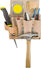 CLC - Knife Holster with 8 Pockets - Leather, Natural (Color) - Benchmark Tooling