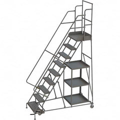 TRI-ARC - Rolling & Wall Mounted Ladders & Platforms Type: Stock-Picking Ladder Style: Rolling Safety Stock Picking Ladder - Benchmark Tooling