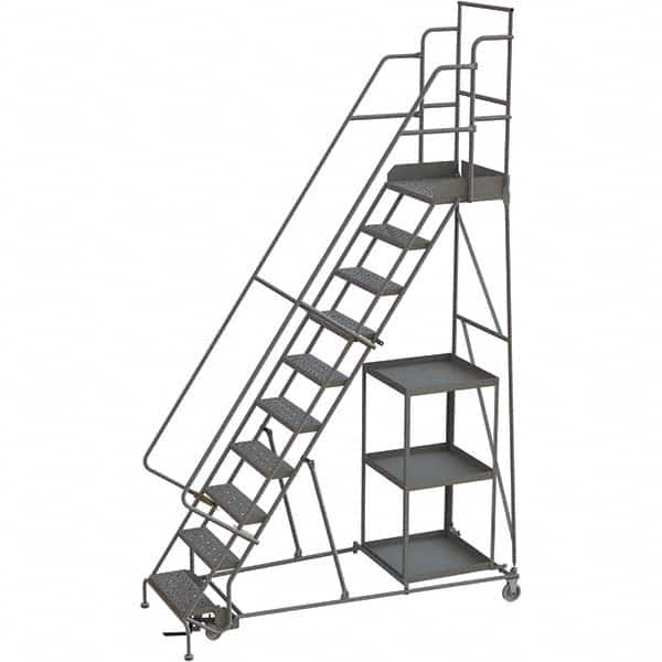 TRI-ARC - Rolling & Wall Mounted Ladders & Platforms Type: Stock-Picking Ladder Style: Rolling Safety Stock Picking Ladder - Benchmark Tooling