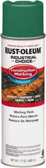 Rust-Oleum - 17 fl oz Green Paint & Primer - 400' Coverage at 1" Wide, Water-Based Formula, >500 gL VOC - Benchmark Tooling