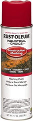 Rust-Oleum - 17 fl oz Red Paint & Primer - 400' Coverage at 1" Wide, Solvent Base Formula, >500 gL VOC - Benchmark Tooling