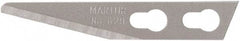 Martor USA - 100 Piece, Carbon Steel, Utility Knife Blade - 1.34" Long - Benchmark Tooling