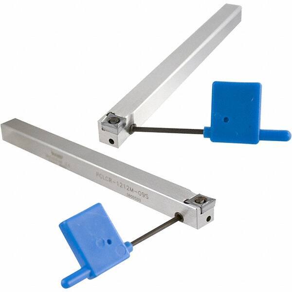 Iscar - PDAC, Right Hand Cut, 3/8" Shank Height x 1/2" Shank Width, Neutral Rake Indexable Turning Toolholder - 5.9" OAL, DC.. Insert Compatibility, Series Isoturn - Benchmark Tooling