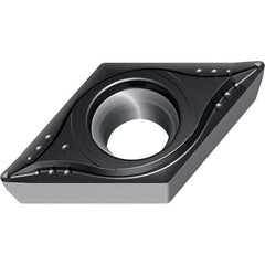 Walter - DCMT MM4 Grade WSM20S Turning Insert - TiAlN+Al2O3+(Al) Finish, 55° Rhombic, 9.53mm Inscr Circle, 3.97mm Thick, 0.4mm Corner Radius - Benchmark Tooling