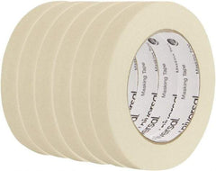 UNIVERSAL - 18mm Wide x 54.8 m Long Beige Crepe Paper Masking Tape - Series 6697, 5 mil Thick, 19 In/Lb Tensile Strength - Benchmark Tooling