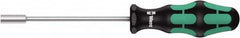 Wera - 8mm Solid Shaft Nutdriver - Cushion Grip Handle, 223mm OAL - Benchmark Tooling