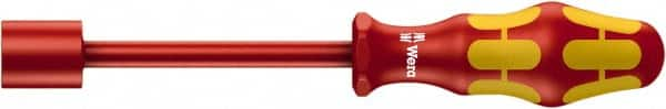 Wera - 5/8" Solid Shaft Insulated Nutdriver - Cushion Grip Handle, 237mm OAL - Benchmark Tooling