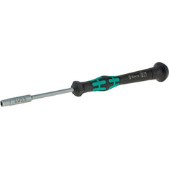 Wera - 3.5mm Solid Shaft Precision Nutdriver - Cushion Grip Handle, 6-1/4" OAL - Benchmark Tooling