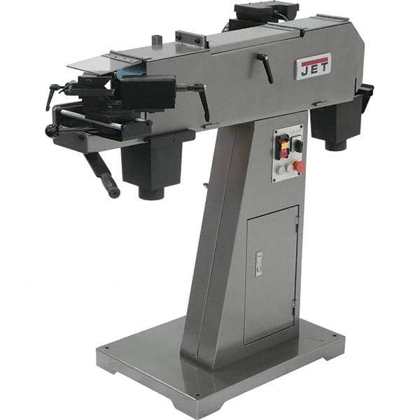 Jet - 2-1/2" Notching Dimension, 3 hp Metal Notcher - 4 x 79" Belt - Benchmark Tooling