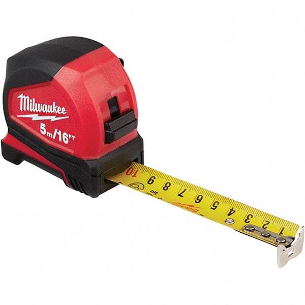 Milwaukee Tool - Tape Measures Length (Feet): 16.00 Width (Inch): 1 - Benchmark Tooling
