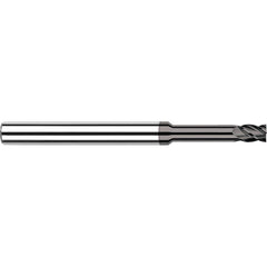 Harvey Tool - Square End Mills; Mill Diameter (mm): 0.50 ; Mill Diameter (Decimal Inch): 0.0200 ; Length of Cut (Decimal Inch): 0.0300 ; Material: Solid Carbide ; Finish/Coating: CVD ; Shank Diameter (Inch): 1/8 - Exact Industrial Supply