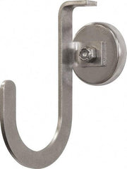 Mag-Mate - 42 Lb Capacity, 3-1/4" Projection, 304 Stainless Steel Magnetic J Hook - 5" OAL - Benchmark Tooling