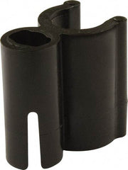 Mag-Mate - 3/8 Hose OD, Tube Support Clip Strip - Black, 1 Slot, 1-1/2" OAL, Use with 3/8" Hose - Benchmark Tooling