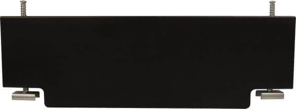 Mag-Mate - 2' Wide x 0.69' High, Stainless Steel Vertical Wind Welding Barricade - Black - Benchmark Tooling