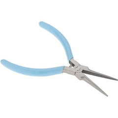 Xcelite - 1-3/4" Jaw Length x 15/32" Jaw Width, Long Needle Nose Comfort Grip Pliers - Serrated Jaw, Bi-Material Cushion Handle - Benchmark Tooling