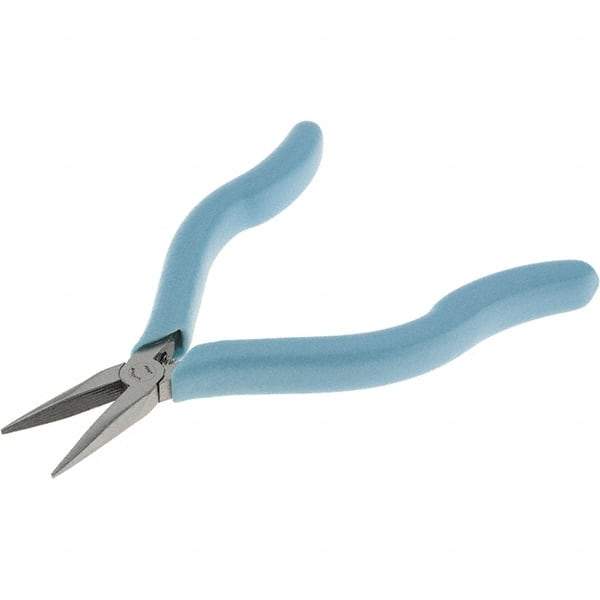 Xcelite - 6-1/2" Jaw Length x 7/16" Jaw Width, Long Nose Comfort Grip Pliers - Smooth Jaw, Bi-Material Cushion Handle - Benchmark Tooling