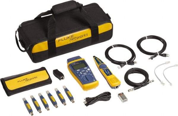 Fluke Networks - 18 Piece, Network Service Kit - Comes in Kit Bag - Benchmark Tooling