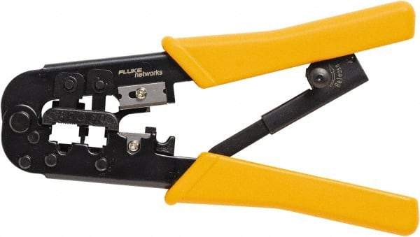 Fluke Networks - 1 Piece, Terminal Crimper & Wire Cutter - Comes in Clam Shell - Benchmark Tooling