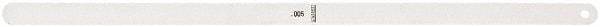 Starrett - Feeler Gages   Thickness (Decimal Inch): 0.0050    Leaf Length (Inch): 12 - Benchmark Tooling