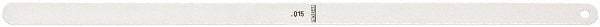 Starrett - Feeler Gages   Thickness (Decimal Inch): 0.0150    Leaf Length (Inch): 12 - Benchmark Tooling