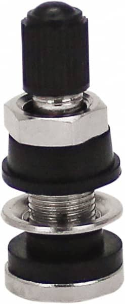 Milton - Clamp-In Tubeless Tire Valve - For Rim Holes 5/8", Rim Holes .453 - Benchmark Tooling