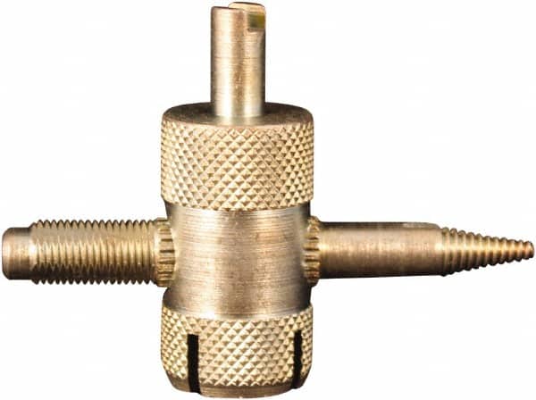 Milton - 4-Way Valve Tool - For Large Bore Tire Valves - Benchmark Tooling