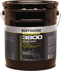 Rust-Oleum - 5 Gal Dunes Tan Gloss Finish Acrylic Enamel Paint - 150 to 270 Sq Ft per Gal, Interior/Exterior, Direct to Metal - Benchmark Tooling