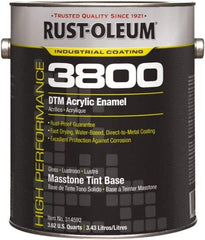 Rust-Oleum - 1 Gal Masstone Tint Base Gloss Finish Acrylic Enamel Paint - 150 to 270 Sq Ft per Gal, Interior/Exterior, Direct to Metal - Benchmark Tooling