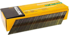 Stanley Bostitch - 15 Gauge 0.07" Shank Diam 2-1/2" Long Finishing Nails for Power Nailers - Steel, Bright Finish, Smooth Shank, Angled Stick Adhesive Collation, Round Head, Chisel Point - Benchmark Tooling