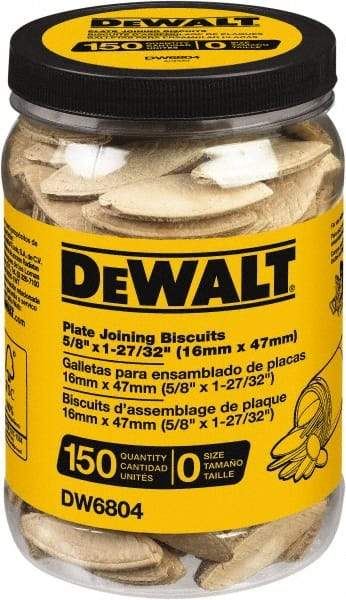 DeWALT - Size 0 Biscuits - 150 Pieces, Tube - Benchmark Tooling