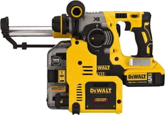 DeWALT - 20 Volt 1" Keyless Chuck Cordless Rotary Hammer - 0 to 4,600 BPM, 0 to 1,100 RPM, Reversible - Benchmark Tooling