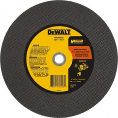 DeWALT - 16" 24 Grit Silicon Carbide Cutoff Wheel - 5/32" Thick, 20mm Arbor, 4,700 Max RPM, Use with Chop Saws - Benchmark Tooling