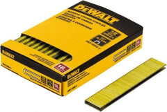 DeWALT - 7/8" Long x 1/4" Wide, 18 Gauge Crowned Construction Staple - Steel, Copper Finish, Chisel Point - Benchmark Tooling