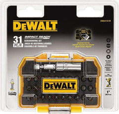 DeWALT - 31 Piece, Impact Ready Accessory Set - 1/4" Drive, Phillips, Slotted, Torx, Hex Point - Benchmark Tooling