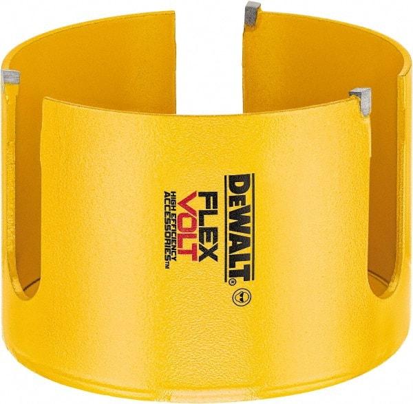DeWALT - 4" Diam, 2" Cutting Depth, Hole Saw - Carbide-Tipped Saw, Toothed Edge - Benchmark Tooling