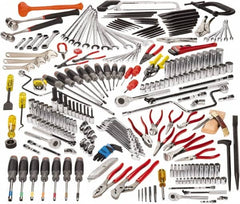 Proto - 229 Piece 1/4, 3/8 & 1/2" Drive Master Tool Set - Comes in Top Chest - Benchmark Tooling