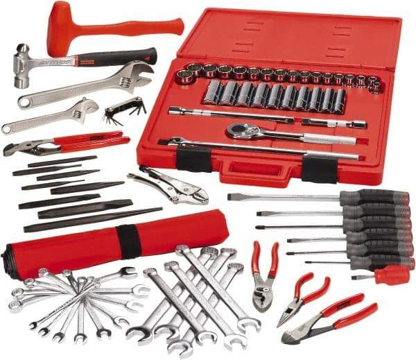 Proto - 77 Piece 3/8 & 1/2" Drive Master Tool Set - Comes in Tool Box - Benchmark Tooling