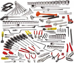 Proto - 164 Piece 1/4, 3/8, 1/2 & 3/4" Drive Master Tool Set - Comes in Roller Cabinet - Benchmark Tooling