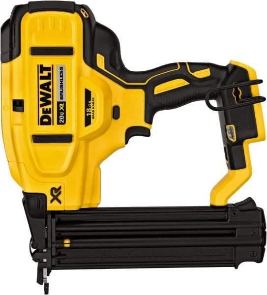 DeWALT - Cordless Brad Nailer - 18 Gauge Nail Diam, 5/8 to 2-1/8" Long Nail, Lithium-Ion Batteries Not Included - Benchmark Tooling