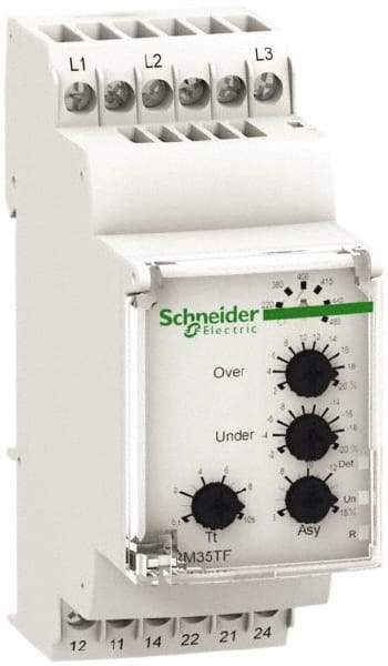 Schneider Electric - 2NO/2NC, 220-480 VAC Control Relay - DIN Rail Mount - Benchmark Tooling