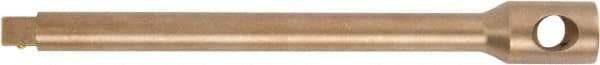 Ampco - 1" Drive Nonsparking Socket Extension Bar - 8" OAL, Uncoated Finish - Benchmark Tooling