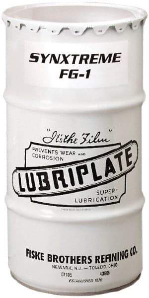 Lubriplate - 120 Lb Drum Calcium Extreme Pressure Grease - Tan, Extreme Pressure, Food Grade & High/Low Temperature, 440°F Max Temp, NLGIG 1, - Benchmark Tooling