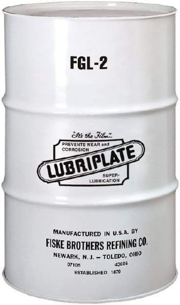 Lubriplate - 400 Lb Drum Aluminum General Purpose Grease - White, Food Grade, 400°F Max Temp, NLGIG 2, - Benchmark Tooling