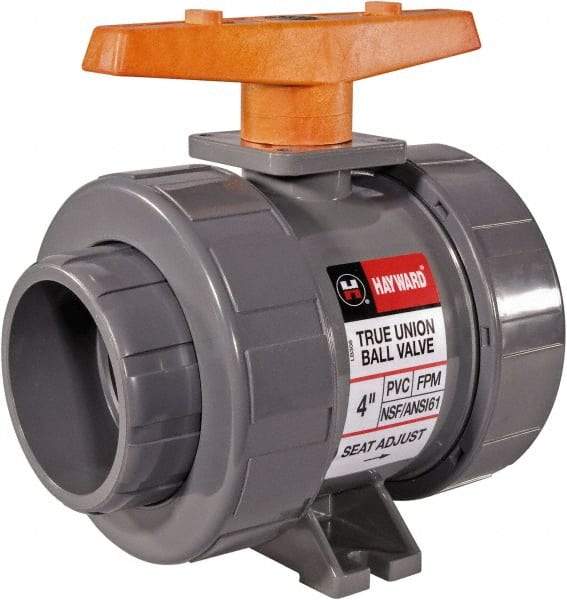 Hayward - 3" Pipe, Full Port, CPVC Full Port Ball Valve - Bi-Directional, Socket Ends, Tee Handle, 235 WOG - Benchmark Tooling