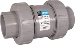 Hayward - 1" Pipe, PVC True Union Design Ball Valve - Inline - One Way Flow, Socket x Thread Ends, 235 WOG - Benchmark Tooling