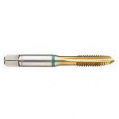 M2x0.40 6H 3-Flute Cobalt Green Ring Spiral Point Plug Tap-TiN - Benchmark Tooling