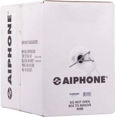 Aiphone - 22 AWG, 2 Wire, 1,000' OAL Shielded Automation & Communication Cable - PVC Insulation, 0.0253" OD - Benchmark Tooling