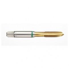 41168 2B -Flute Cobalt Green Ring Spiral Point Plug Tap-TiN - Benchmark Tooling