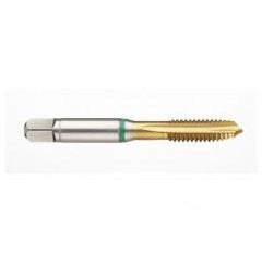 41168 2B -Flute Cobalt Green Ring Spiral Point Plug Tap-TiN - Benchmark Tooling