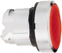 Schneider Electric - 22mm Mount Hole, Flush, Pushbutton Switch Only - Round, White Pushbutton, Illuminated, Momentary (MO) - Benchmark Tooling